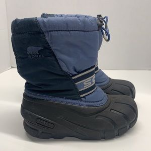Sorel Kids Blue and Black Snow Boots